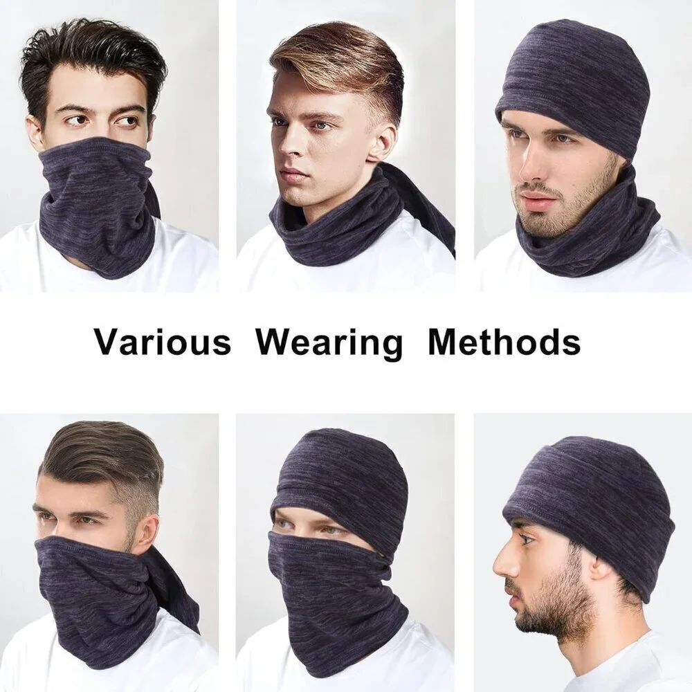 Balaclava Ski Face Mask, Cold Weather Windproof Hooded Scarf Hat(men&women)